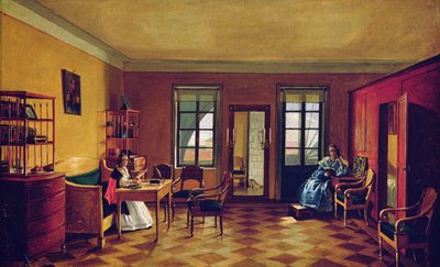 Interior de un ático de Russian School
